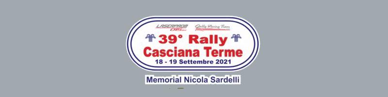 39° RALLY DI CASCIANA TERME - 18 E 19 SETTEMBRE 