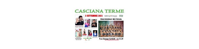 FINALE REGIONALE DI MISS TOSCANA 2021 : venerdì 3 settembre a Casciana Terme