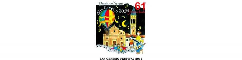 CONCORSO SAN GENESIO FESTIVAL 2016: COME PARTECIPARE - DOMANDE ENTRO IL 6 MAGGIO 