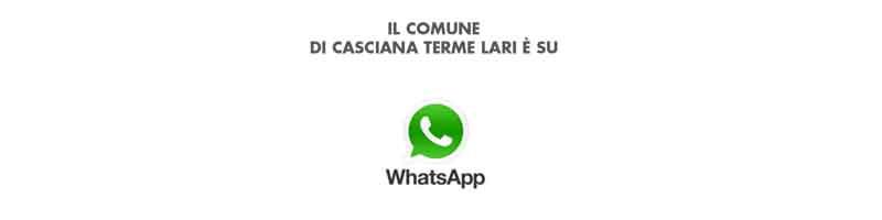IL COMUNE DI CASCIANA TERME LARI Ã¨ su WhatsApp: iscriviti anche tu!